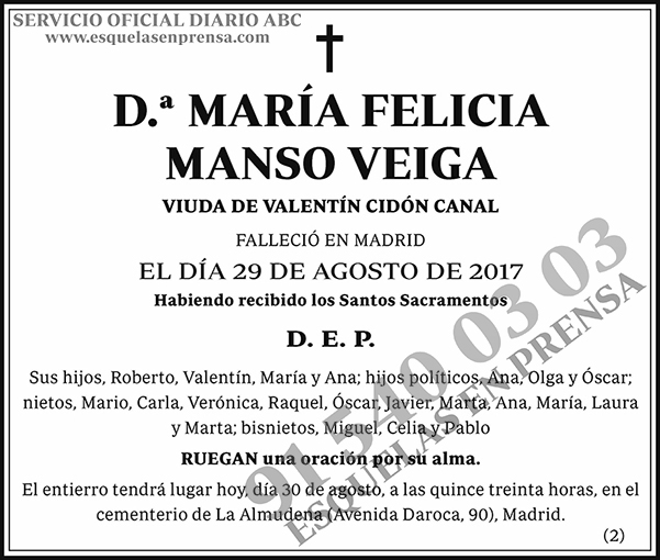 María Felicia Manso Veiga